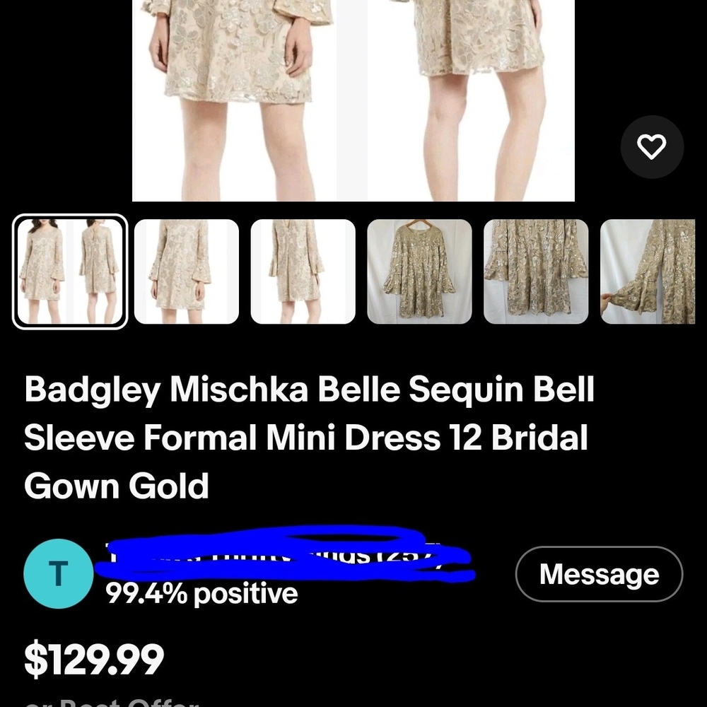 Badgley Mischka Ivory and Silver Floral Lace Wedding Dress - Picture 8 of 8
